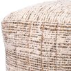 Gorgeously textured  jute and cotton pouffe