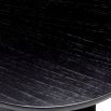 Sleek and plain black wooden dining table