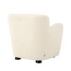 Dreamy wool effect armchair available in cream and sand finishes
