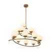 Swirl design ceiling light made up of 16 lamp holders
