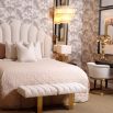 Two tiered brushed glass chandelier