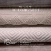 Contemporary outdoor rug in beige finish with striking geometric pattern 