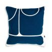 Gorgeously cosy cushion with abstract pattern in a variety of colours