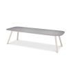 Grey marble effect table for outdoor use
