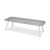 Grey marble effect table for outdoor use