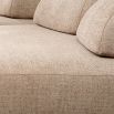Luxuriously curvaceous sofa in soft lyssa sand upholstery