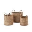 Stylish scandi inspired storage basket with intricate weave details