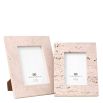 Natural stone textured photo frames in a set of 4