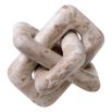 Brown marble interwoven design object
