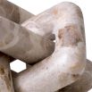 Brown marble interwoven design object