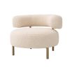 A glamorous chair by Eichholtz with a luxury upholstery and brushed brass legs 