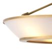 glamorous brass ceiling light with translucent glass