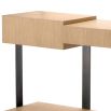 Natural oak cubist design console table
