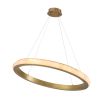Halo style brass ceiling light
