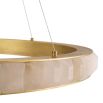 Halo style brass ceiling light