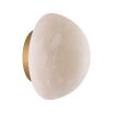 Enchanting alabaster wall light with brass base