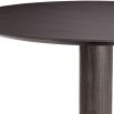 luxurious round dining table with gold platform
