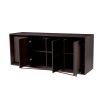Large 4-drawer mocha dresser