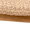 Woven outdoor dining chair in natural
