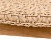 Woven outdoor dining chair in natural