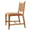 Dreamy natural outdoor dining chair with woven finish
