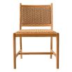 Dreamy natural outdoor dining chair with woven finish