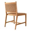 Dreamy natural outdoor dining chair with woven finish