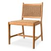 Dreamy natural outdoor dining chair with woven finish