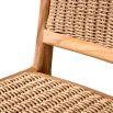 Dreamy natural outdoor dining chair with woven finish