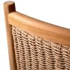 Dreamy natural outdoor dining chair with woven finish
