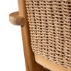 Gorgeous brown natural woven outdoor chair