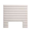 headboard with horizontal fluting in lyssa off-white