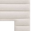 headboard with horizontal fluting in lyssa off-white