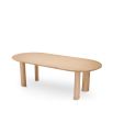 A lovely natural dining table by Eichholtz with playfully angled legs