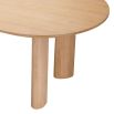 A lovely natural dining table by Eichholtz with playfully angled legs