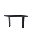 A sleek and stylish console table by Eichholtz with a sophisticated frame and rounded asymmetrical legs
