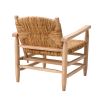 Stunning rustic armchair with woven backrest and seat