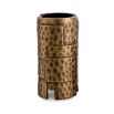 Set of three candles with vintage brass finish