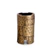 Set of three candles with vintage brass finish