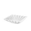 Elegant square bowl with frill design