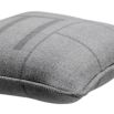 Sumptuous cashmere and wool cushion in grey finish