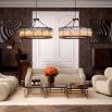 The Bernardi Ceiling Lamp, with its radiant bronze finish and vintage glass, transforms your room into a realm of luxurious beauty.