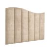 Sand headboard with wave detail at top