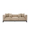Cosy upholstered 3 seater sofa with plush padding and 4 scatter cushions