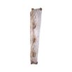 Glamorous brass wall lamp with textured glass shade