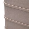 Washed oak chest of drawers with marble top