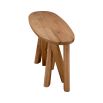 Illustrious oak table with overlapping legs and rounded edges