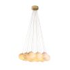 Glamorous suspended orb chandelier