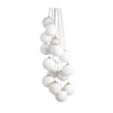 Glamorous suspended orb chandelier