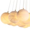 Glamorous suspended orb chandelier